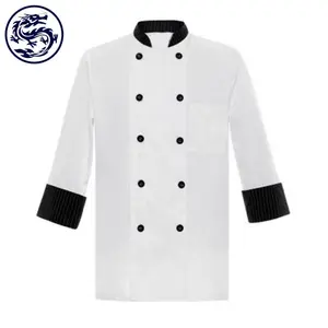 SEDEX All Custom Made Zhongshan Dragon Uniform Restaurant Waiter And Receptionist Uniform Chef Shirt