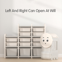 Grande capacité bus voiture forme étagère à livres rangement et support pour bébé organisateur enfants plastique chambre d'enfants meubles jouets armoires