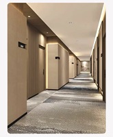 Revêtement mural intérieur pour hôtel, style moderne classique, en fibre de bambou, intégré, décoratif, imperméable, ignifuge, PVC, imitation bois