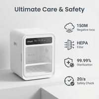 ALFAPET S7 Smart Eco-Friendly Box Asciugatrice per Animali Domestici in Plastica 80L, Asciugatore Automatico per Cani con Sterilizzazione a Ioni Negativi e Deumidificazione