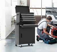 Carrito de Herramientas Multifuncional de Acero con Cerradura, Capacidad de Carga de 200 kg, Diseño Moderno para Talleres, Garajes, Almacenes - OEM/ODM Disponible