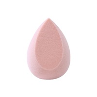 Éponge de maquillage floquée fabriquée à Guangzhou, fournie directement par l'usine, sans latex, lavable, double usage (application humide et sèche), douce pour la peau, rebondissante