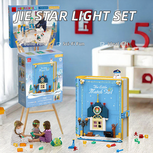 Set <span class=keywords><strong>de</strong></span> Bloques <span class=keywords><strong>de</strong></span> Construcción <span class=keywords><strong>de</strong></span> la <span class=keywords><strong>Cuentos</strong></span> <span class=keywords><strong>de</strong></span> Hadas 'La Pequeña Vendedora <span class=keywords><strong>de</strong></span> Fósforos', Modelo <span class=keywords><strong>de</strong></span> Ladrillos con Escena Invernal <span class=keywords><strong>de</strong></span> Muñeco <span class=keywords><strong>de</strong></span> Nieve, Decoración DIY, Regalo - Product Image 3