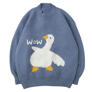 Maglione Jacquard alla moda personalizzato OEM <span class=keywords><strong>maglieria</strong></span> da <span class=keywords><strong>donna</strong></span> girocollo a girocollo con motivo a cuore maglione maglione personalizzato da <span class=keywords><strong>donna</strong></span> - Product Image 1