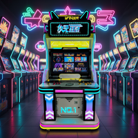 Console de jeu d'arcade rétro préprogrammée pour simulateurs de jeux à grande échelle, avec monnayeur, jeu d'arcade de combat à deux joueurs en position debout