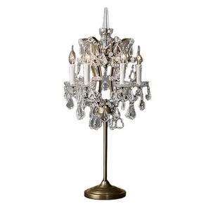 Moderne Leeslampjes Luxe Kristallen Verlichting Hotel En Home Light 19th C.Rococo Iron & Crystal Tafellamp Tl1012/1