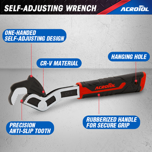 6 "/8"/10 "/12" đa chức năng điều chỉnh cờ lê phổ CRV thép cờ lê công cụ cho ô tô Hệ thống ống nước OEM bán buôn - Product Image 3