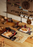 TTC450 Ultra Machine Cnc 4 Axes en Aluminium 2 en 1 pour Travail du Bois avec Changeur d'Outils Automatique, Système de Table Cnc Router Graveur pour Bois et Pierre