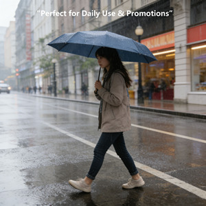Parapluie Moderne Double Usage à 3 Plis, Nouveau Modèle Pliant Facile avec Poignée Intégrée, Design Simple pour Jours Pluvieux et Ensoleillés - Product Image 4