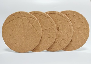 7,28 "<span class=keywords><strong>de</strong></span> diámetro 0,39" <span class=keywords><strong>de</strong></span> espesor 3D en relieve antideslizante Hot Pot Mat <span class=keywords><strong>corcho</strong></span> Trivet moldeado mantel mesa <span class=keywords><strong>de</strong></span> comedor Mat fuera <span class=keywords><strong>de</strong></span> <span class=keywords><strong>corcho</strong></span> - Product Image 5