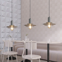 Lámpara Colgante de Acero Inoxidable Estilo Industrial, Plafón Plateado para Bar, Restaurante, Mesita de Noche, Cafetería, Moderna y Minimalista