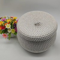 Panier de rangement en coton et polyester tissé YongLin 21x17cm - Beau et pratique