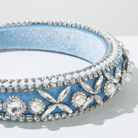 Serre-tête pour femme orné de cristaux et de perles, bandeau large rembourré perlé style vintage, accessoires capillaires en gros personnalisables