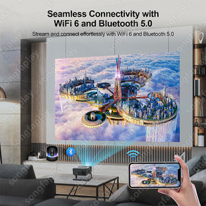 HM109 미니 프로젝터 720p WiFi BT 가정/야외 영화 프로젝터 키트 20,000 + 실내 놀이터를위한 게임 및 게임 컨트롤러 - Product Image 3