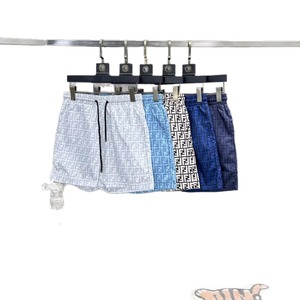 Shorts de plage tendance pour hommes, style urbain, séchage rapide, en nylon, avec cordon de serrage et lettres 3D – Vente en gros - Product Image 5
