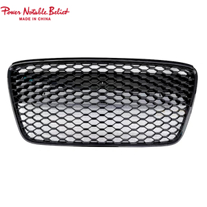 <span class=keywords><strong>Parrilla</strong></span> Delantera de Coche <span class=keywords><strong>Estilo</strong></span> RS8 para Audi R8 2007 2008 2009 2010 2012 2013, Rejilla Delantera de Malla Negra Brillante Tipo Panal de Abeja - Product Image 1