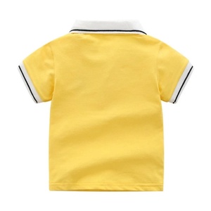 Chemises à manches courtes personnalisées en polyester 100% uni, chemises blanches OEM pour enfants, importées, polos de golf - Product Image 4