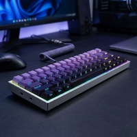 Clavier de jeu mécanique 68 touches, échangeable à chaud, filaire, rétroéclairage RGB, touches PBT pour PC portable