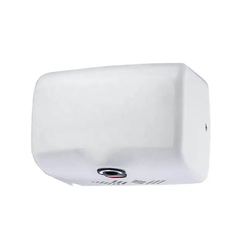 Wall mounted stainless steel 304 satin polish white black 1350W touch free hand dryer automatic sensor electric