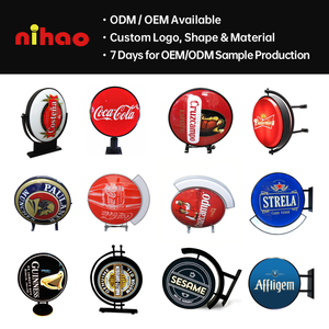 Letrero Luminoso Redondo Colgante NIHAO OEM, Caja de Luz Acrílica de Doble Cara con Caja de Luz Pequeña y Servicio de Muestra Rápida - Product Image 4