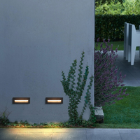 Lampe murale d'intérieur intelligente 3W IP65 Détecteur de mouvement LED Lampe d'escalier pour couloir intérieur mur coin encastré Footlight