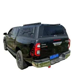 tailored size hard aluminum canopy for toyota hilux dual cab top camper waterproof anti-rust rear cover