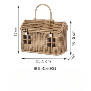 Cesto decorativo regalo per il nuovo anno di conservazione per regali di festa scatola Tote tessuto cesto per biscotti noci e caramelle