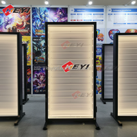 Présentoir de cartes en acrylique à collectionner personnalisé, présentoir verrouillable pour cartes de sport, présentoir pour cartes cadeaux commerciales