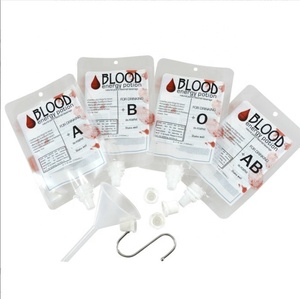 20 piezas 150ML DIY Halloween sangre bolsa reutilizable vampiro jugo bebida bolsa Halloween fiesta favores - Product Image 2