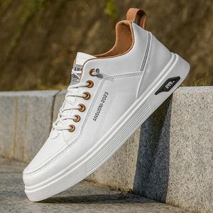 Nouvelles Chaussures Décontractées Blanches Basses pour Hommes Printemps-Automne 2025, Minimalistes, Polyvalentes, Confortables et Respirantes - Product Image 6