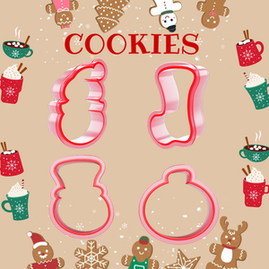 Noël Fondant Biscuit Cookie Cutter Modèle Pochoir Moule Outil Pour Royal Glaçage Cuisson Décoration - Product Image 1