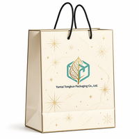 Service personnalisé tout-en-un pour l'emballage cosmétique : sacs en papier, sacs de shopping, sacs fourre-tout dans une couleur champagne classique et luxueuse