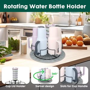 Organisateur de bouteille d'eau support de séchage pour porte-gobelet Stanley 40oz gobelet 360 rotatif pour Stanley Owala Yeti Simple Morden Cup - Product Image 4