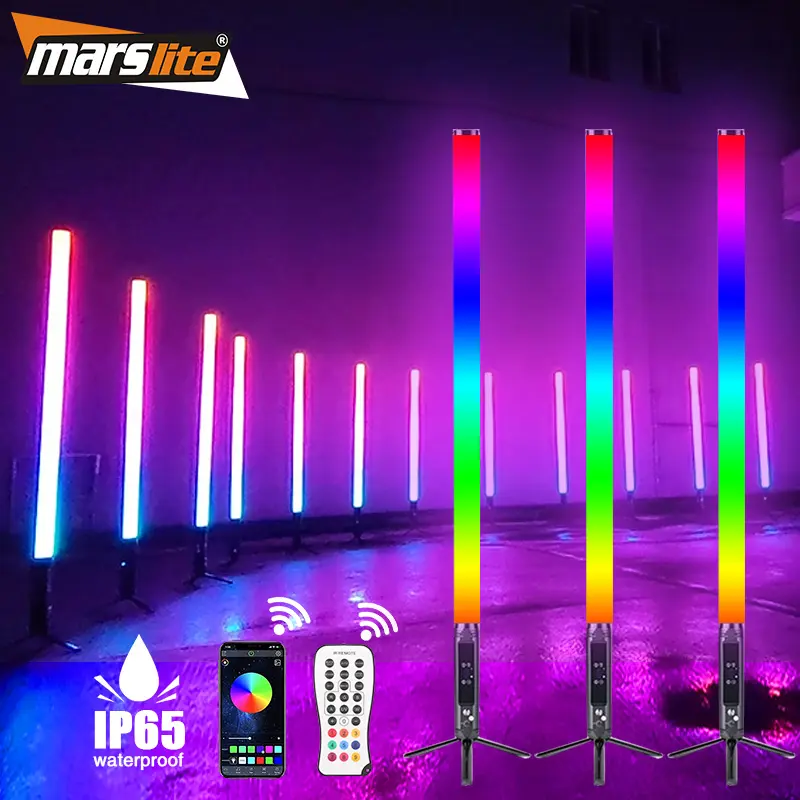 RGBWA Led Tube Light Battery 360 Degree Led Titan Tube Light Wireless DMX IR For Stage Party Dj Event Entertainment