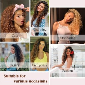 Cheveux synthétiques Ocean Wave Passion <span class=keywords><strong>Twist</strong></span> pour femmes, extensions de tresses au crochet couleur ombrée, boucles aquatiques - Product Image 5