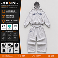 Fabricant établi de survêtements brodés sur mesure, de sweats amples à coupe carrée, de tenues de jogging sur mesure, en gros, avec services OEM et marque privée