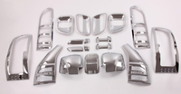 Kit d'accessoires de voiture en plastique chromé pour roland Navara D40, L200, BT50, livraison gratuite