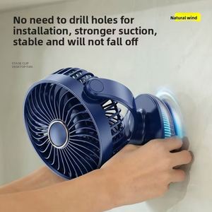 2026 Quality <b>Mini</b> Portable Rechargeable <b>Fan</b>, Table/Wall 2In1, LED Display Aroma Timer, 7-Color Night Light, Strong Wind <b>USB</b> <b>Fan</b> - Product Image 3