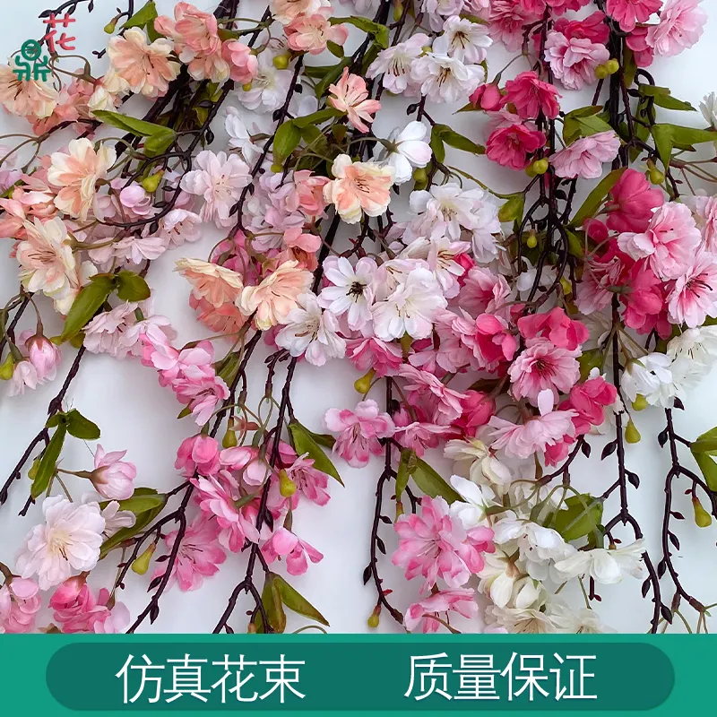 Fabricantes al por mayor 45 nueva flor de cerezo Ventana del hogar hermosa decoración Chen Flor de simulación diseño Interior flor