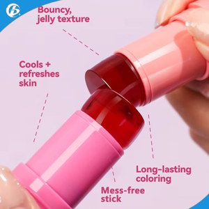 Stick de blush longue tenue en gelée cosmétique pour les joues et les lèvres, 4 couleurs - Product Image 3