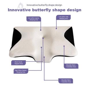 Almohadas de Espuma Viscoelástica 0728 para Aliviar el Dolor de Cuello y Hombros, 2 Alturas, Soporte Ergonómico para Dormir de Lado - Product Image 3