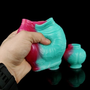 Funda de silicona suave para pene, anillo de pene con diseño de nudo de perro, juguete sexual para agrandamiento del pene, funda de dildo, venta al por mayor, barata - Product Image 6