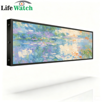 Écran LCD étiré ultra-large de 49,5 pouces pour affichage numérique publicitaire, idéal pour les supermarchés, les rayonnages et les magasins de détail en intérieur