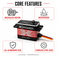 Servomoteur numérique programmable XQ-POWER 8.4V XQ-BLS325, étanche, 25KG, sans balais, profil bas, boîtier en aluminium pour voiture RC 1/10