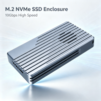 علبة خارجية من الألومنيوم لـ ITGZ 40Gbps Thunderbolt 3 M.2 SSD مع شريحة JHL7440 ومروحة توربو وكابل TB4
