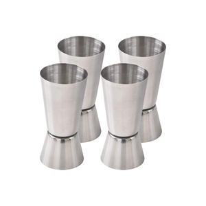 Vente en gros de jiggers à cocktail en acier inoxydable écologiques et modernes de 1/2 et 1 oz (15/30 ml) - Product Image 1