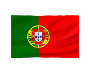 तैयार स्टॉक 100% पॉलिएस्टर डिजिटल प्रिंटिंग सॉफ्ट स्क्वायर फ्लाइंग स्टाइल डबल पक्षीय पोर्टुगल पुर्तगाली गणराज्य ध्वज - Product Image 1