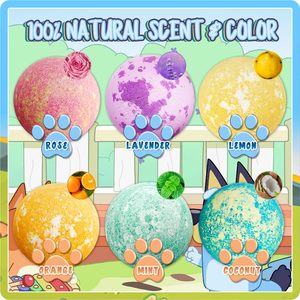 Bombas de Baño Redondas de Lujo para Niños con Sorpresa en <span class=keywords><strong>el</strong></span> Interior, Fórmula Orgánica, Aceites Esenciales Naturales, Paquete a Granel de 100g - Product Image 4