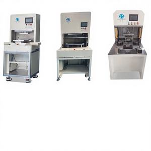 Presse à poinçonner automatique double plateforme, contrôlée par PLC, à commande manuelle, avec support de roulement durable, flexible pour boissons et textiles - Product Image 1