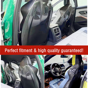 Para 2021 + BMW <span class=keywords><strong>M3</strong></span> G80 OEM estilo de alta calidad de fibra de carbono seca asiento trasero Shell - Product Image 6